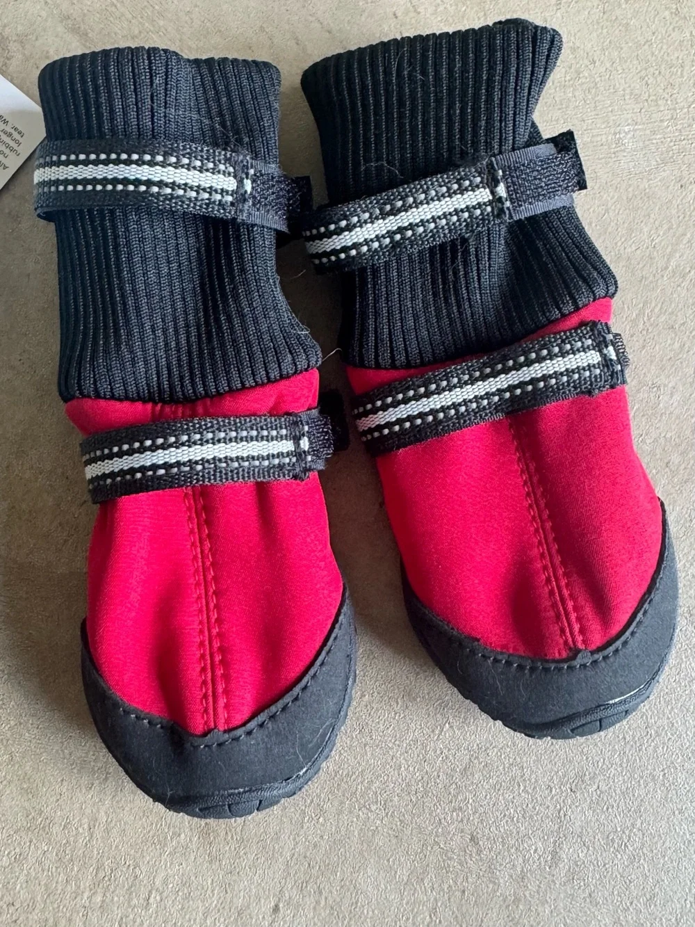 Frisco Red & Black Dog Boots - 4 Pack Size 2